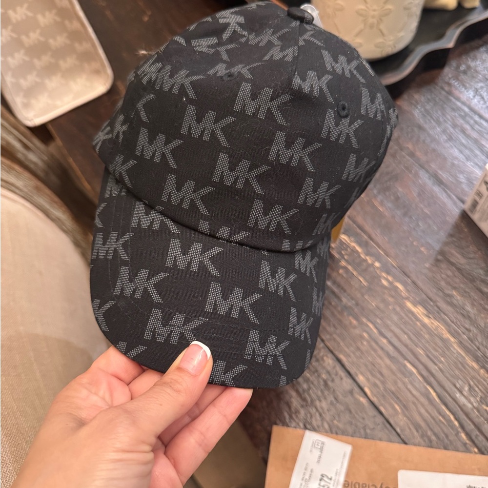 Michael Kors Black and White Logo Cap